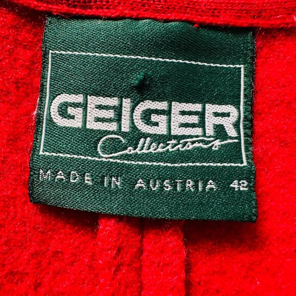 Vintage Geiger 100% Wool Vest Mens 42 Austria 5-Button Melrose Pockets Grandpa - Picture 14 of 16